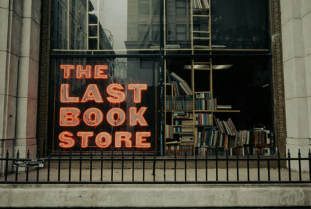 A sign that reads The Last Bookstore