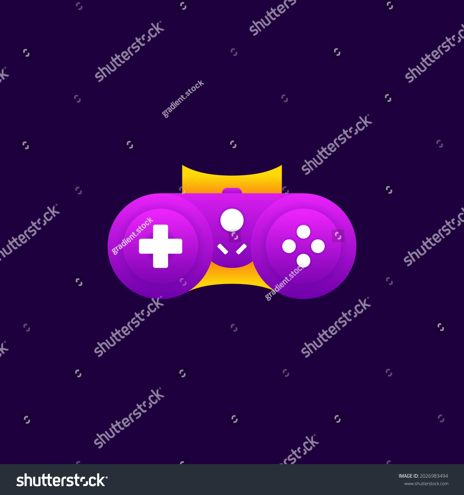 Purple Game Controller